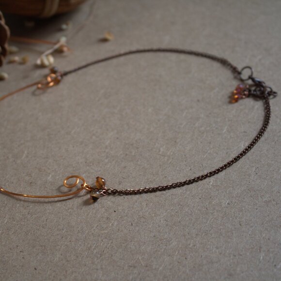 Copper Wire Rustic Necklace - Picture 5 of 5